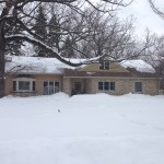 Photo of ice dam removal project