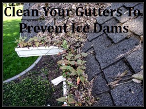 Gutter cleaning is necessary to help prevent ice dams. It's easier for roof ice to form on a Minnesota roof when their is dirty gutters.