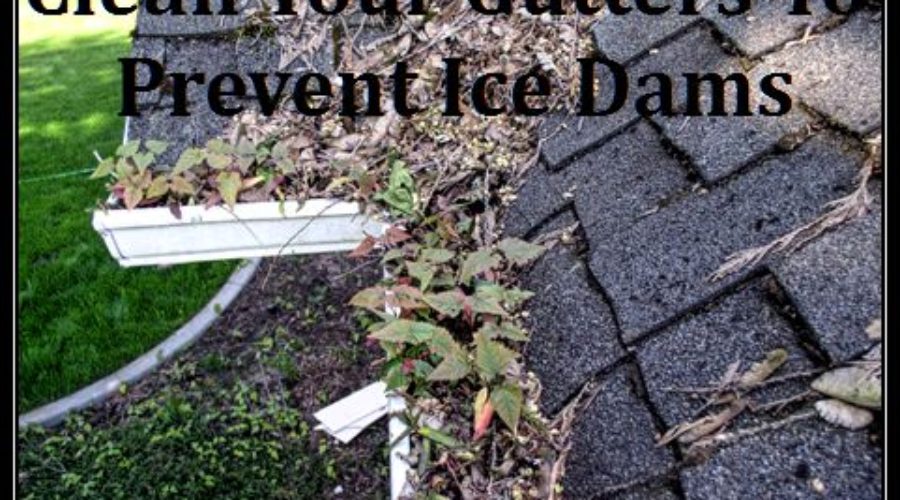 Gutter cleaning is necessary to help prevent ice dams. It's easier for roof ice to form on a Minnesota roof when their is dirty gutters.