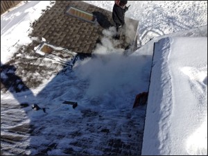 ice dam steaming project, ice dam removal service