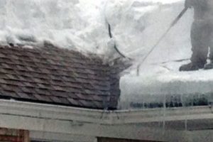 ice dams removed, roof ice removal, roof snow removal