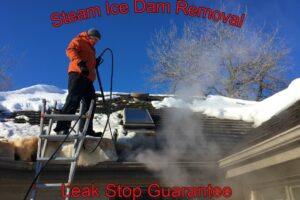 Steam Ice Dam Removal