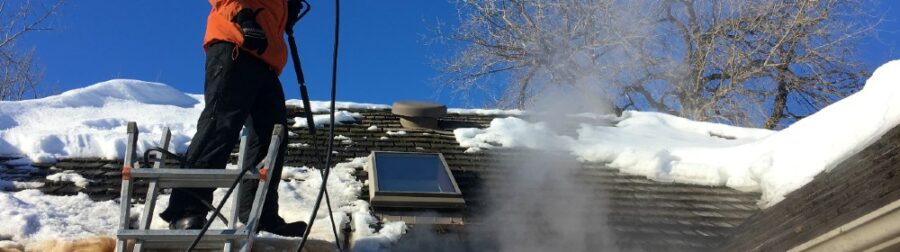 Steam Ice Dam Removal