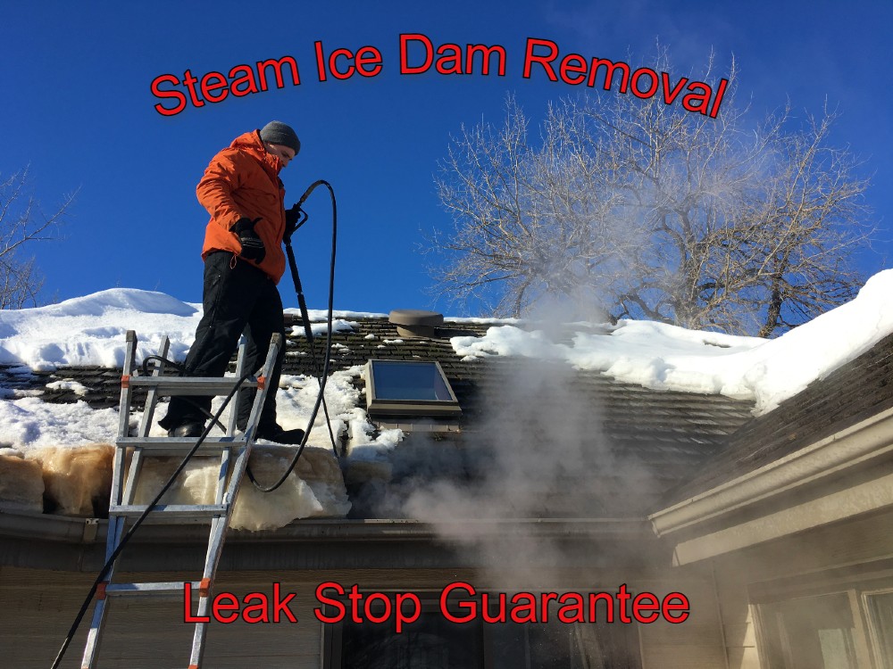 Steam Ice Dam Removal