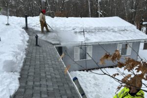 Roof Leak Ice Dam Removal In Brainerd MN