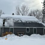 Removing ice from roof with steam